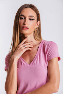 T-shirt Classic Gola V - Quartzo