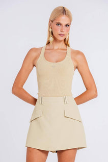 Short Saia Arabela - Sepia