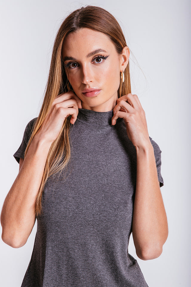 Blusa Vic - Chumbo