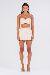 Short Saia Isabeli - Banoffee
