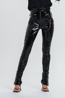 Calça Vera - Preto/verniz