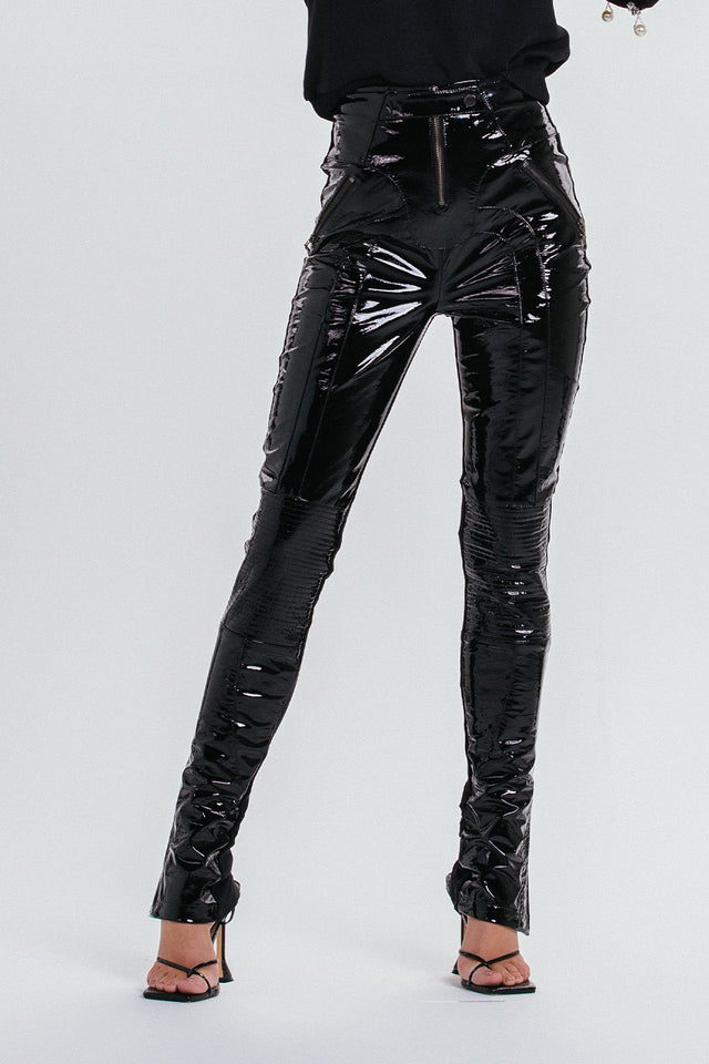 Calça Vera - Preto/verniz