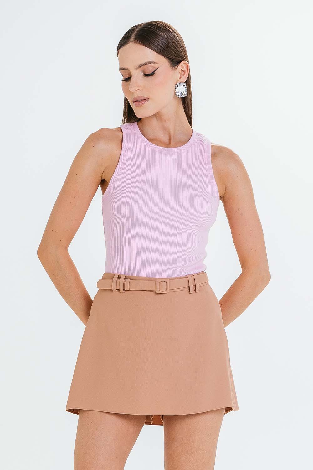 Short Saia Isabeli - Saibro