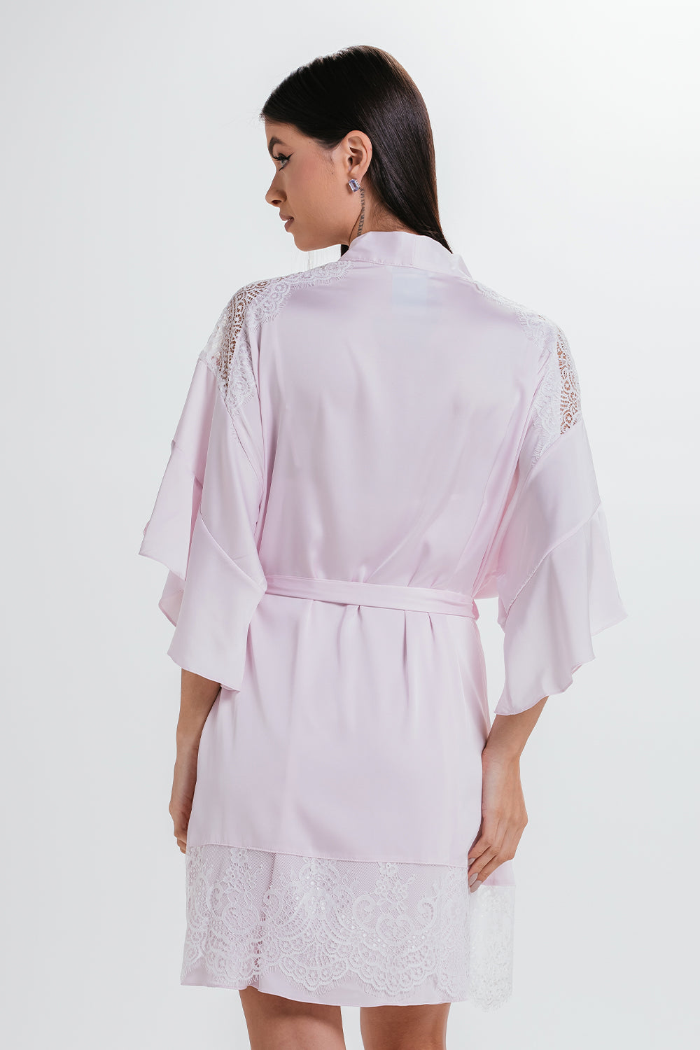 Conjunto Nat - Rosa/branco