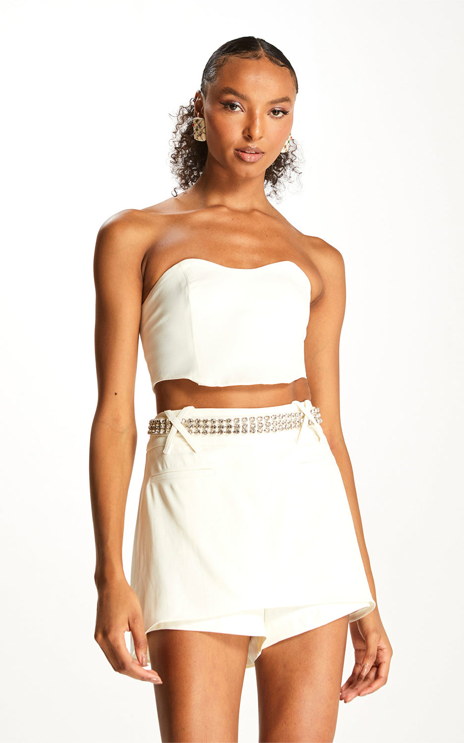 Short Saia Simone - Vanilla