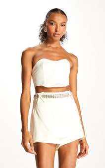 Short Saia Simone - Vanilla
