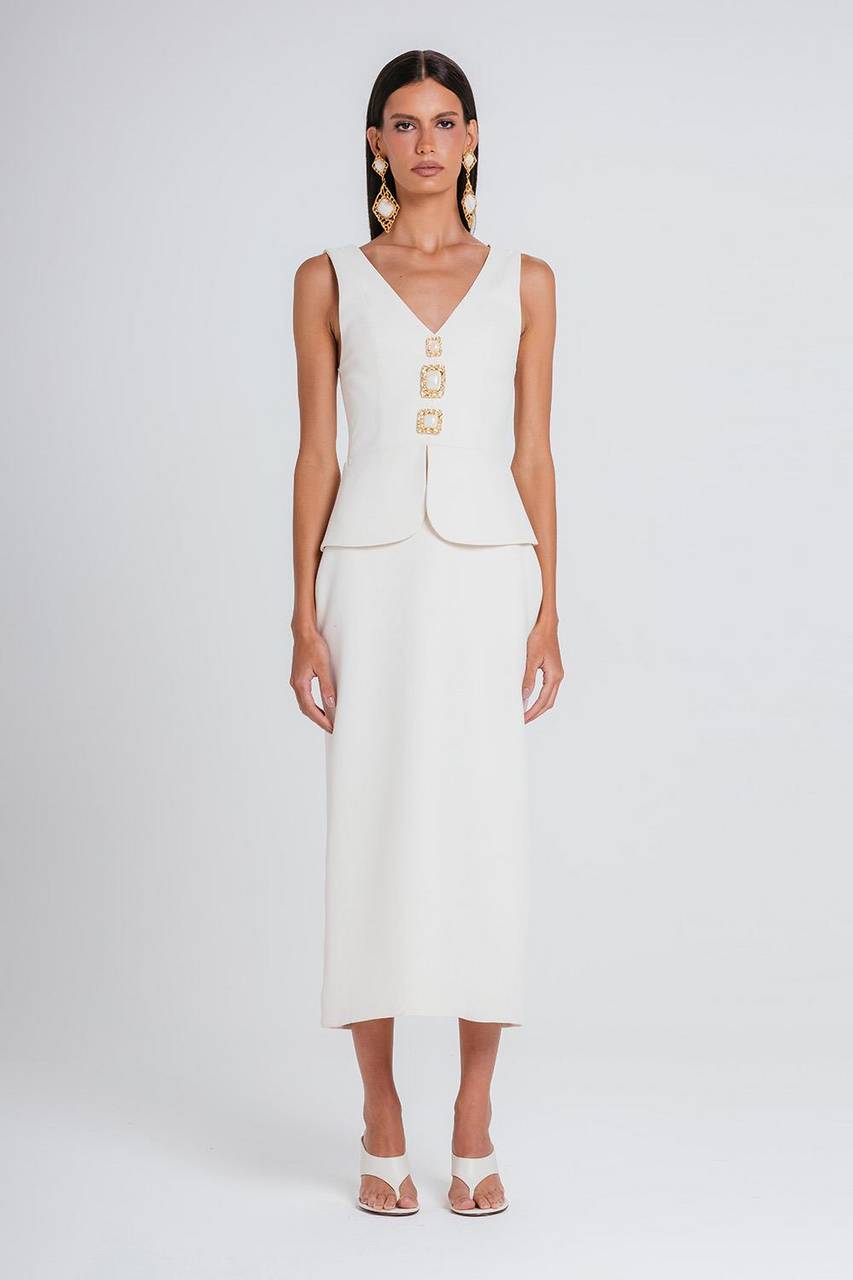 Vestido Cindy - Marfim