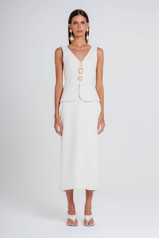 Vestido Cindy - Marfim