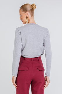 Blusa Moletom Charlene - Cinza