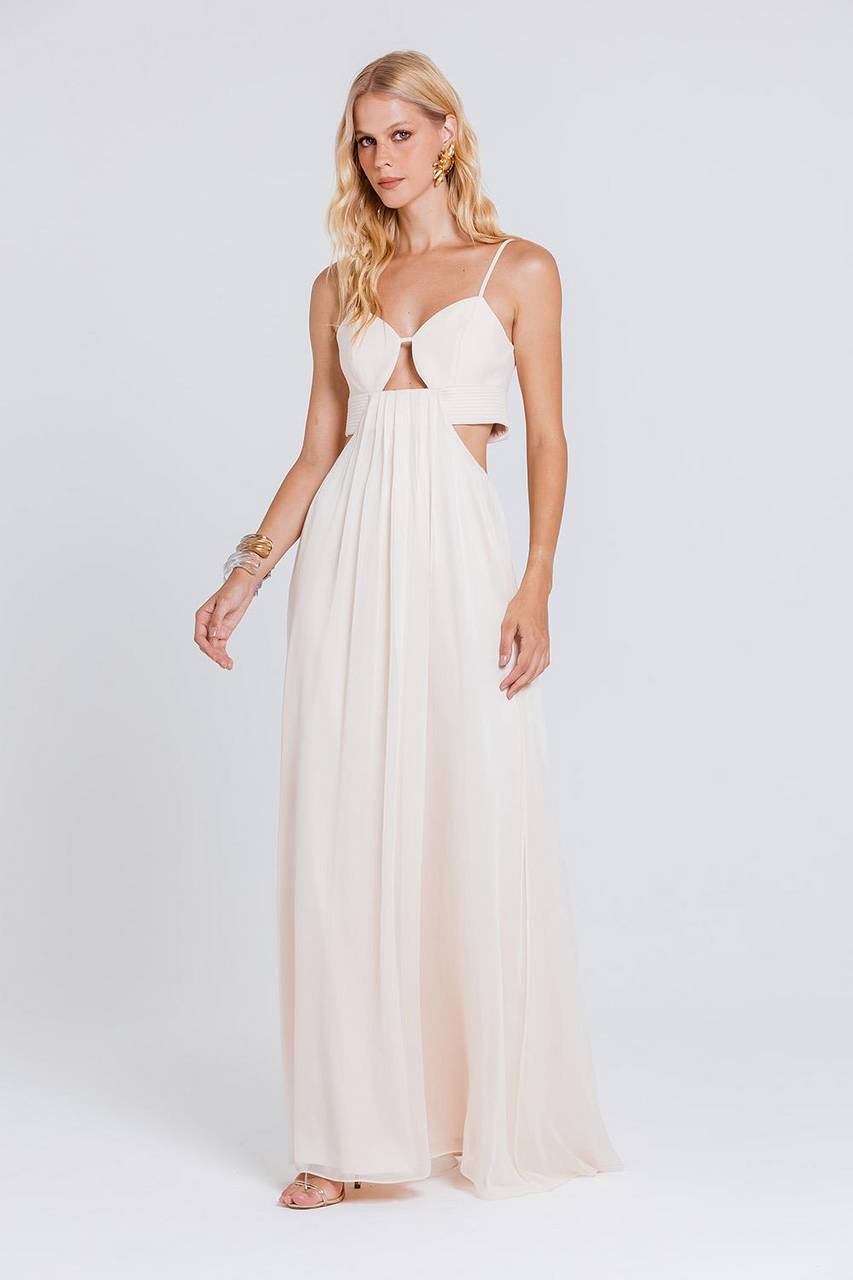 Vestido Cora - Areia