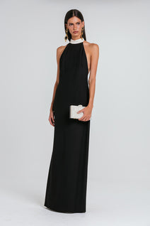 Vestido Mira - Preto/marfim