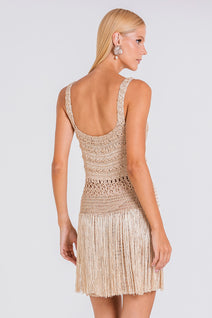 Vestido Croc - Gold