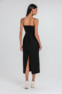 Vestido Iohara Bicolor - Preto/marfim