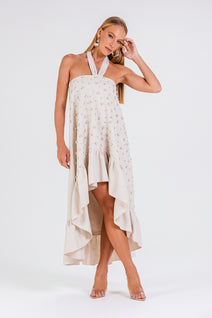 Vestido Solares - Areia