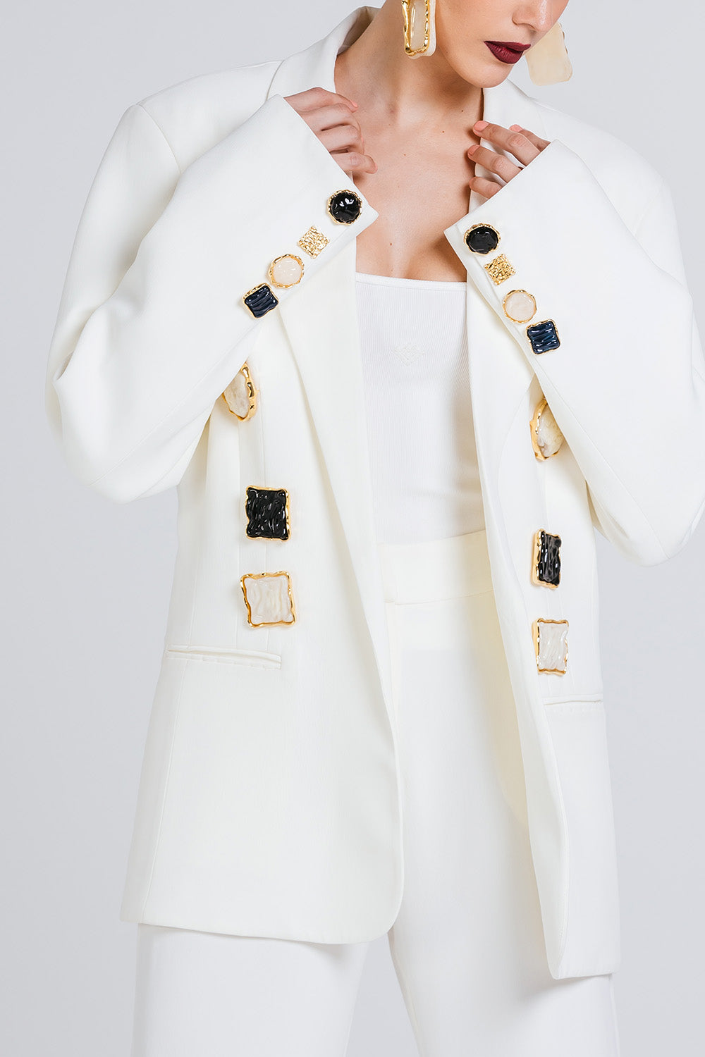 Blazer Bordon - Vanilla