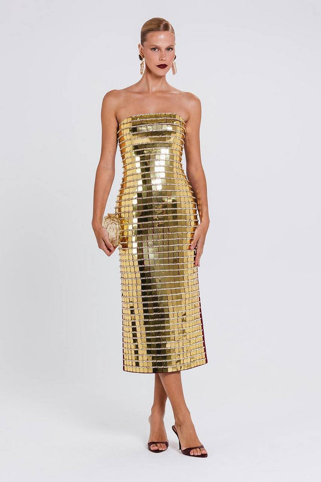 Vestido Sensy - Gold