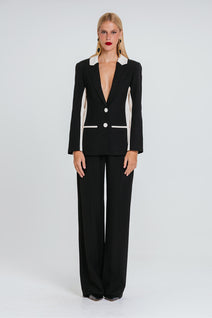 Blazer Carolina - Preto/marfim