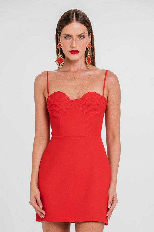 Vestido Corina - Rouge
