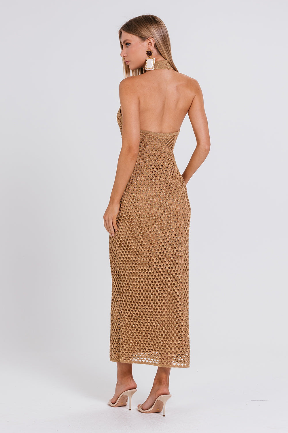 Vestido Pepita - Terracota