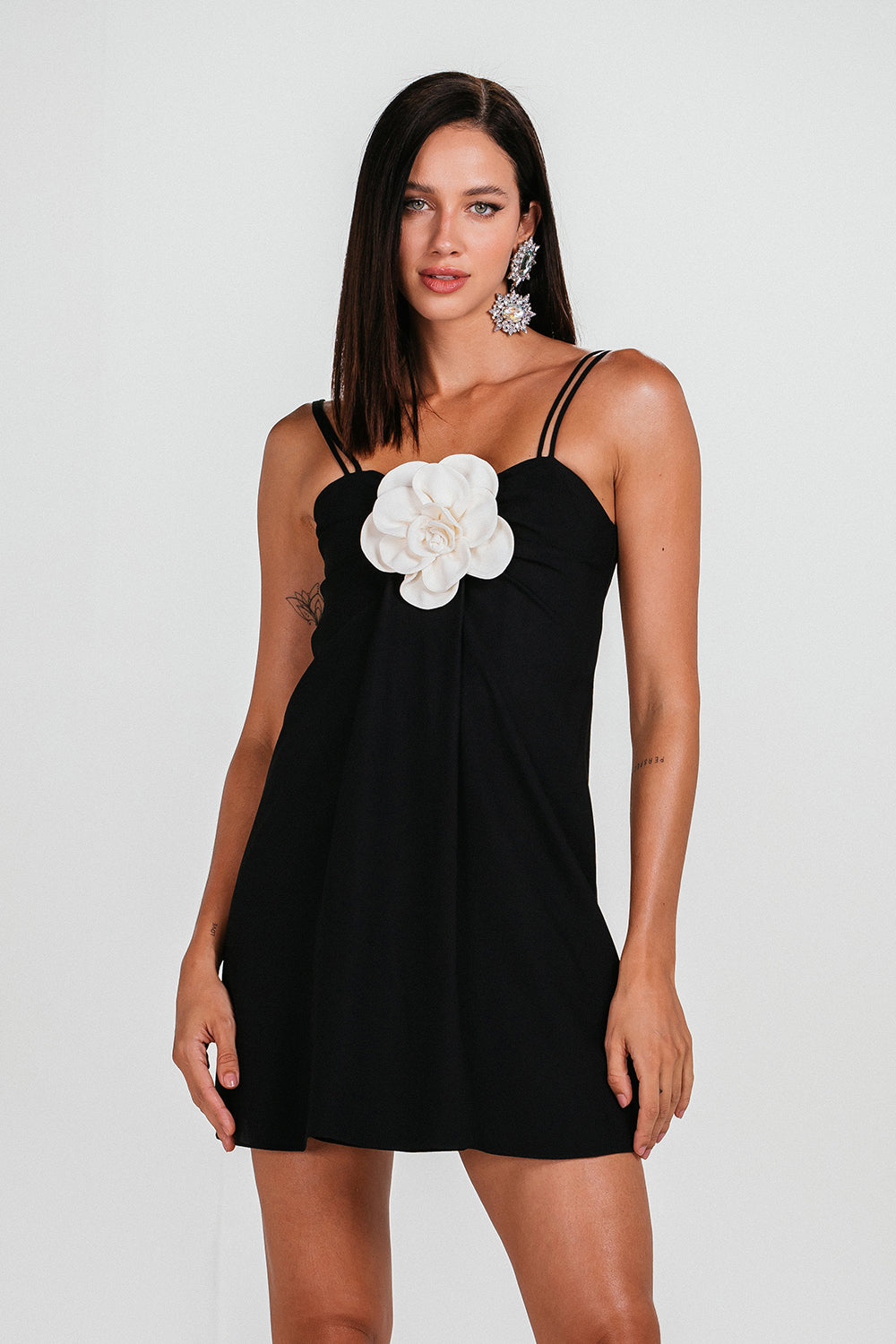 Vestido Ohara - Preto/vanilla