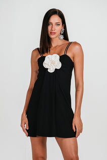 Vestido Ohara - Preto/vanilla