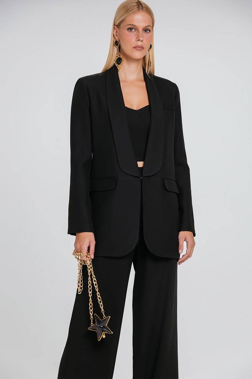 Blazer Charlote - Preto