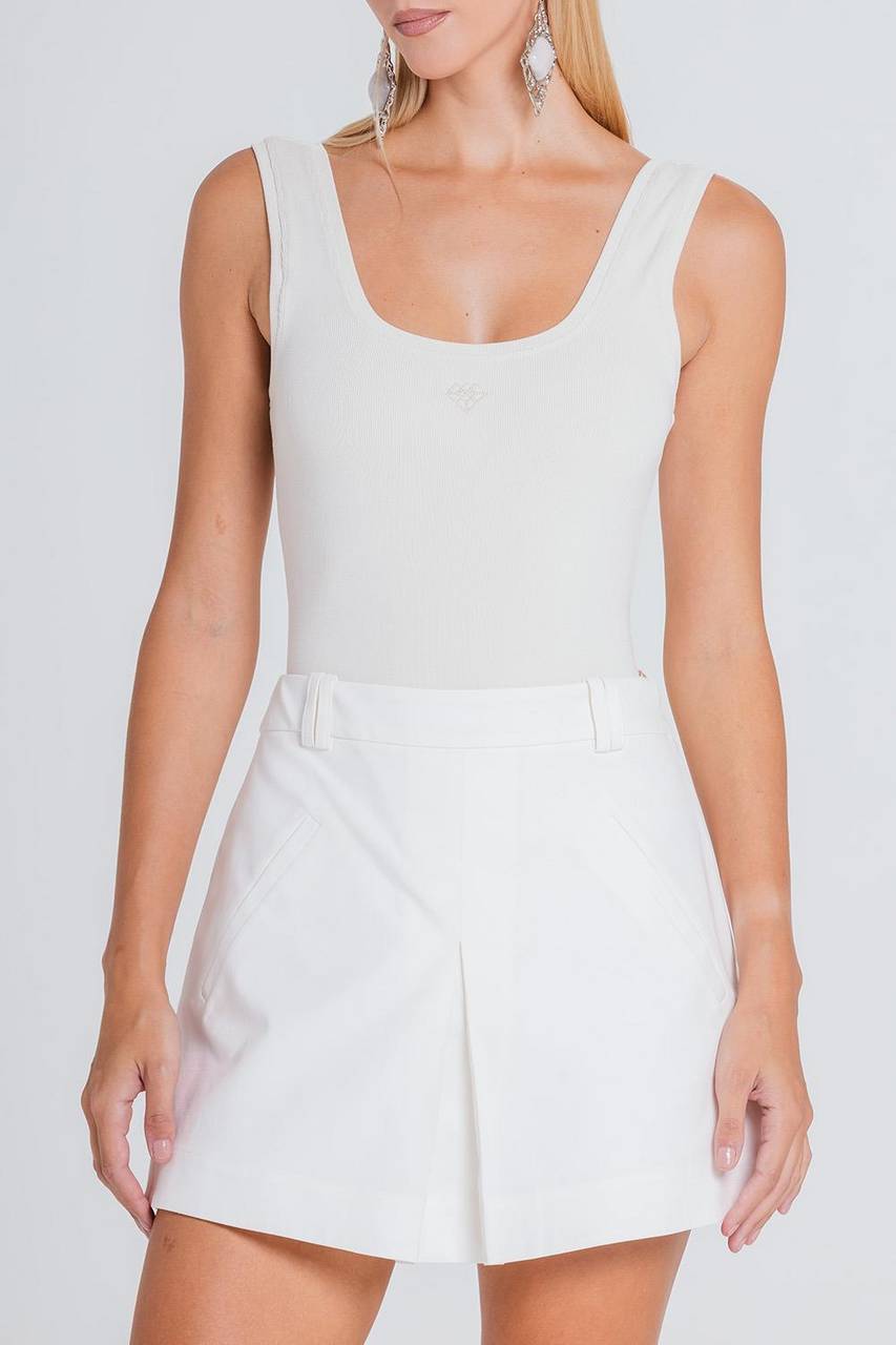 Short Saia Teca - Off White