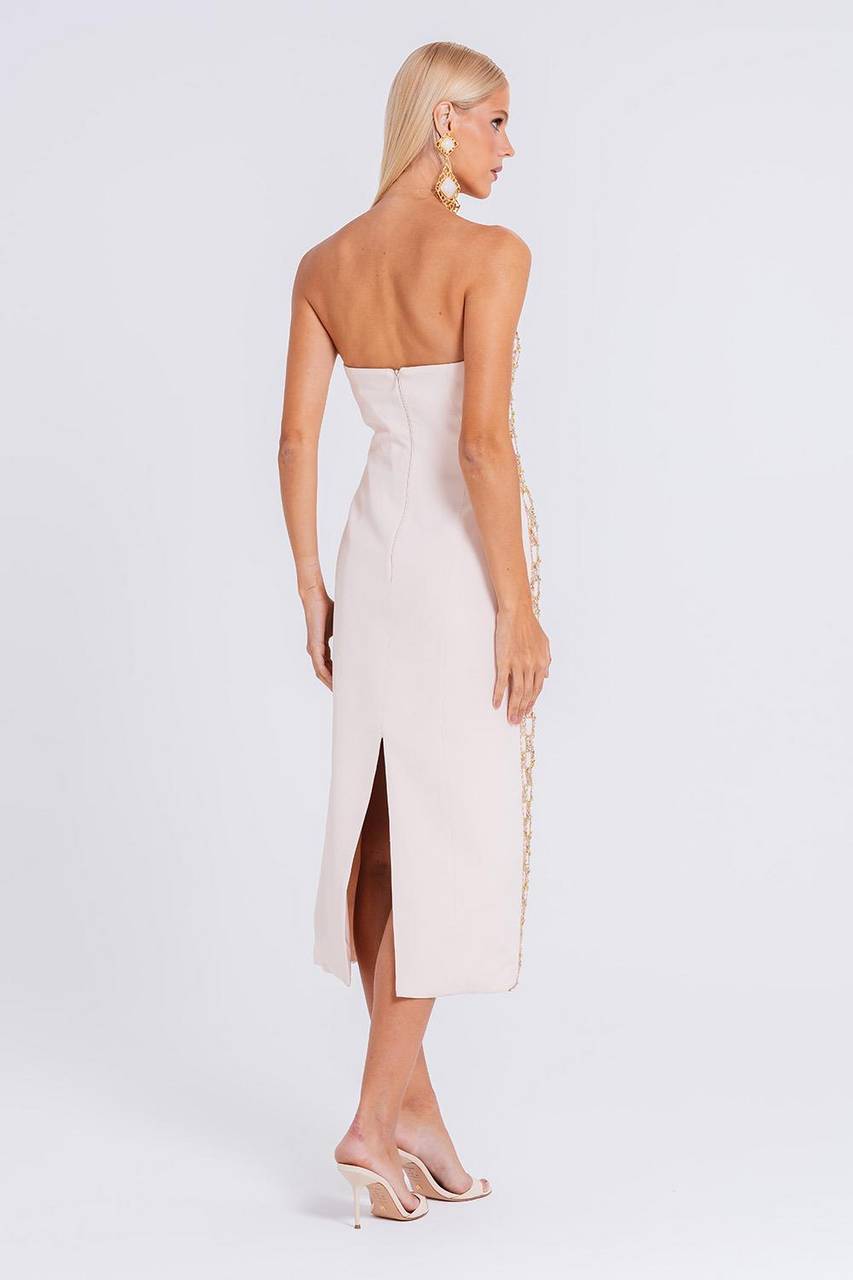 Vestido Aretusa - Areia