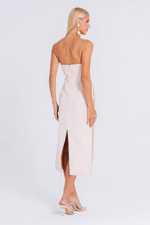 Vestido Aretusa - Areia