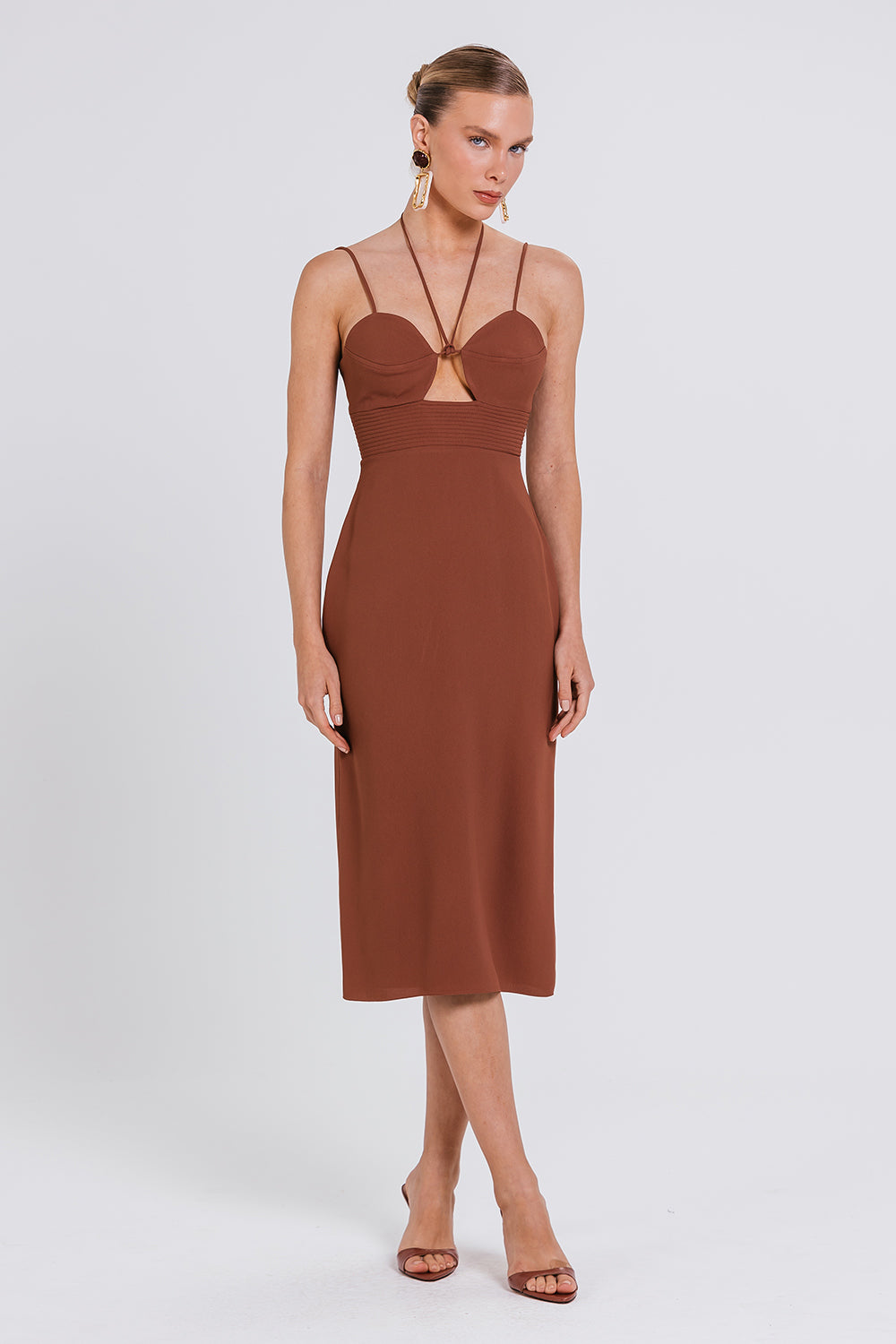 Vestido Nilza - Chocolate