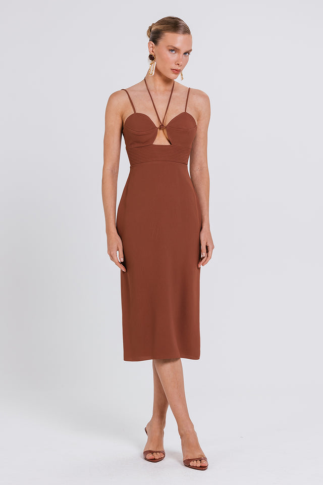 Vestido Nilza - Chocolate