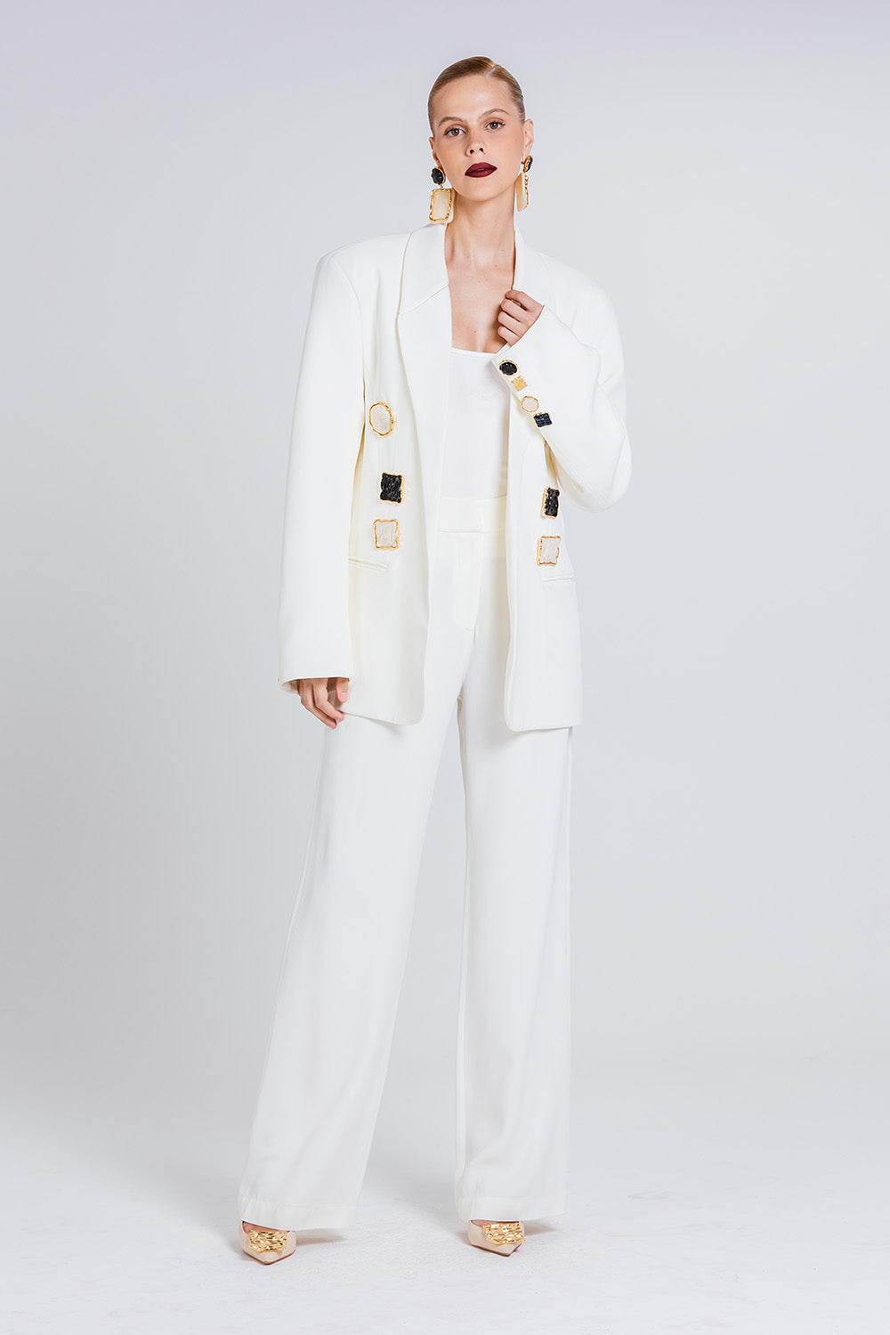 Blazer Bordon - Vanilla
