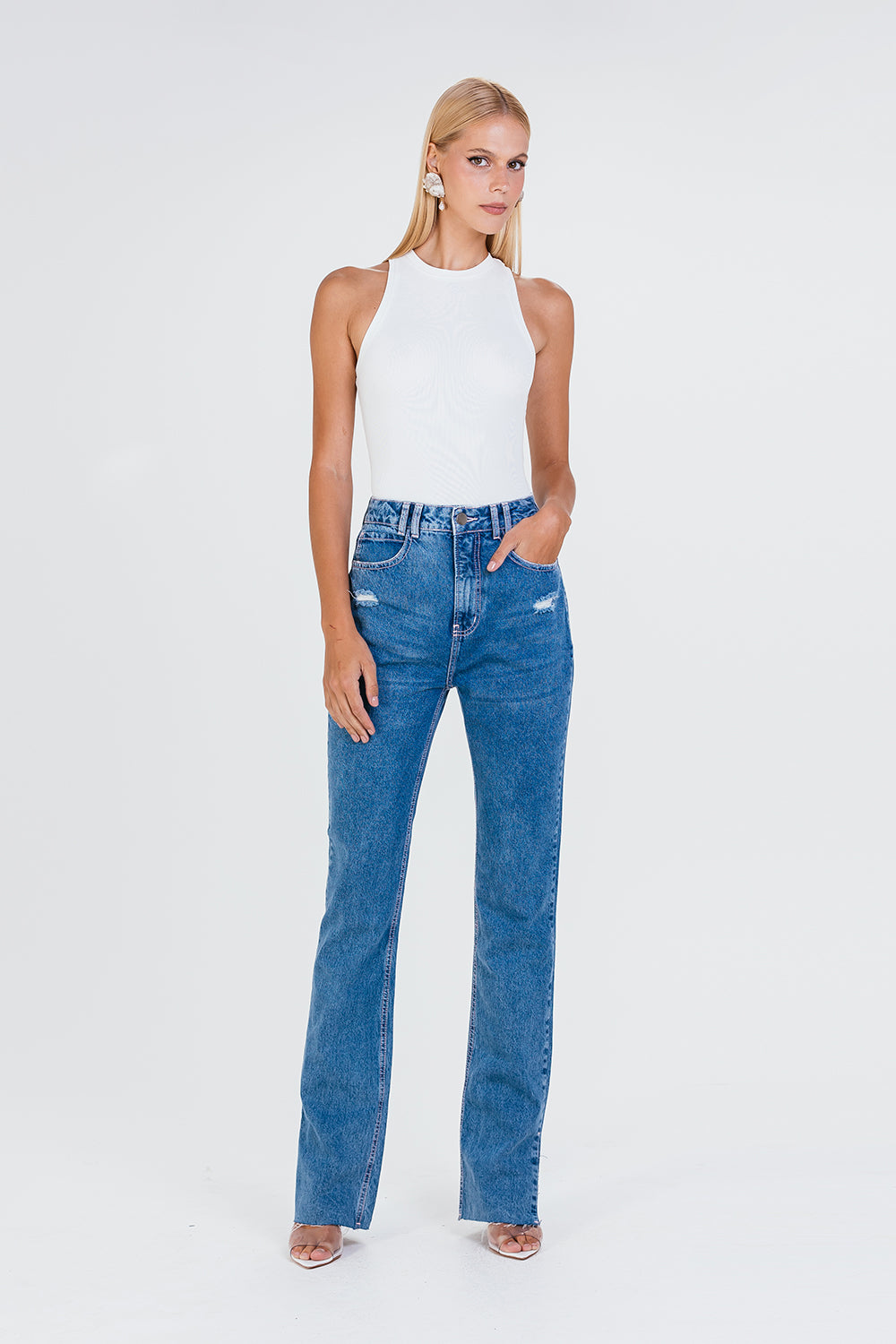 Calça Bela - Jeans Escuro
