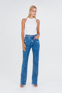 Calça Bela - Jeans Escuro