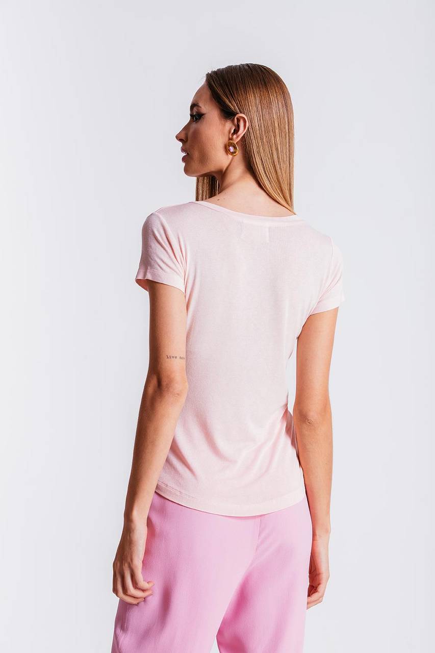 T-shirt Nó - Rosa Seco