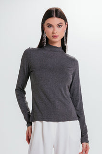 Blusa Enny - Chumbo