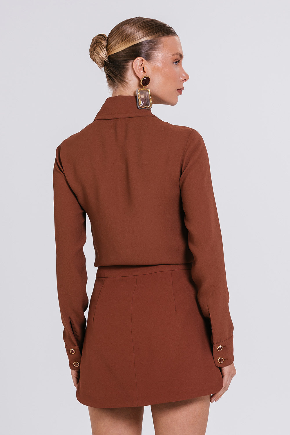 Short Saia Giu - Chocolate