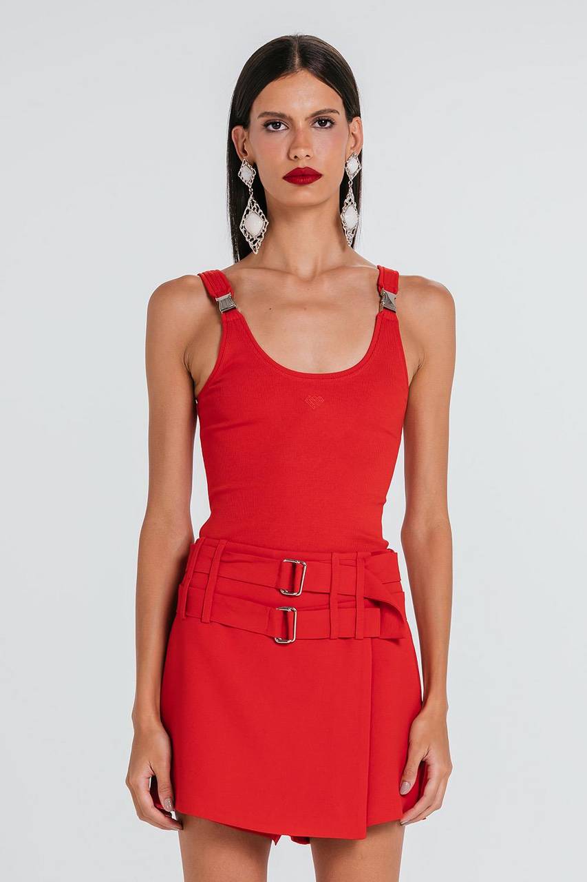 Short Saia Cali - Rouge