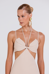 Vestido Bi - Latte