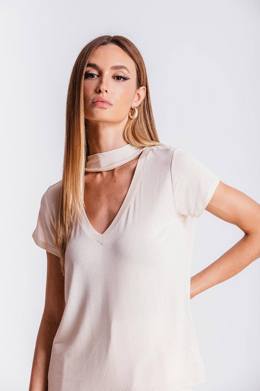 T-shirt Ana - Areia