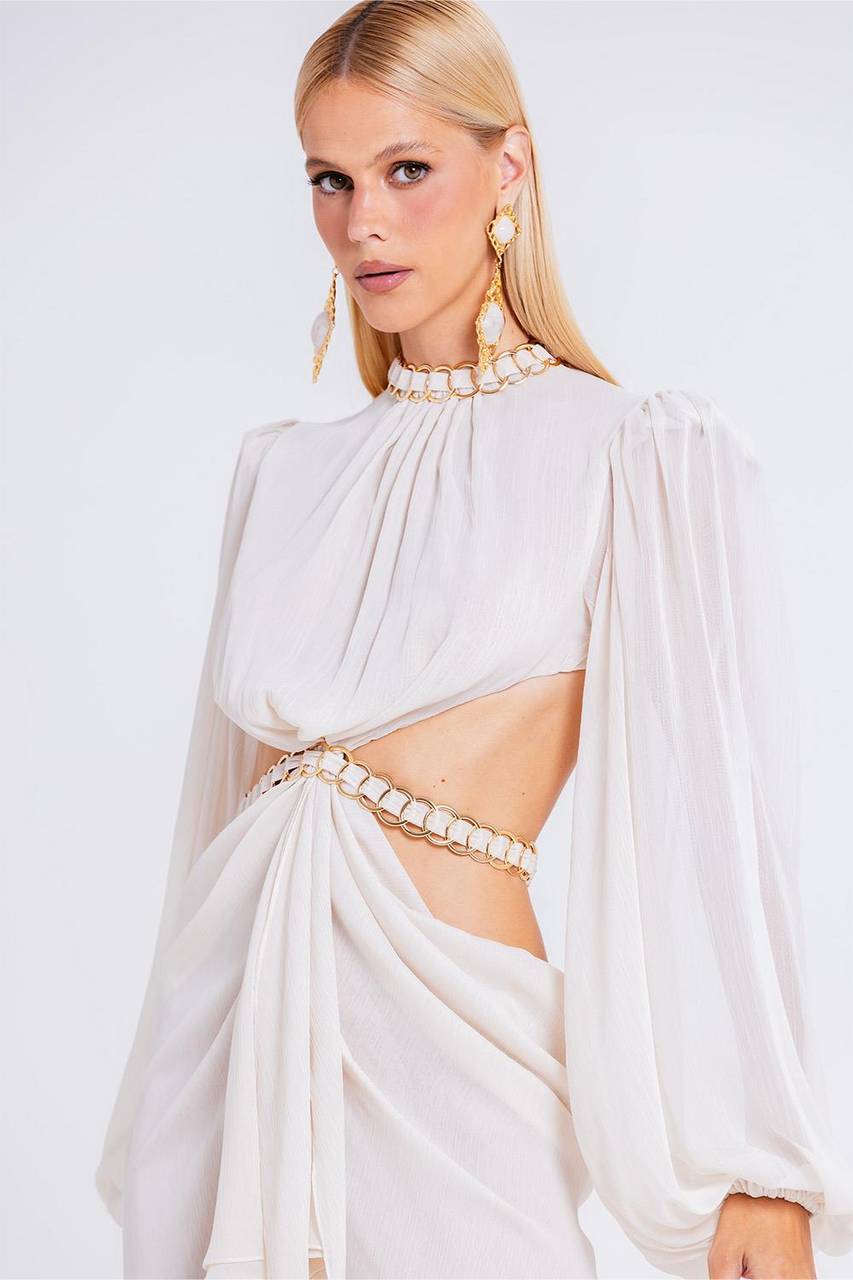 Vestido Venus - Areia