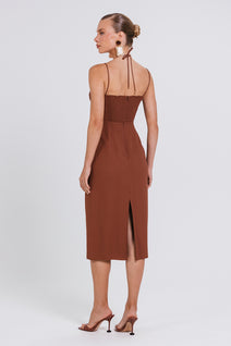 Vestido Nilza - Chocolate