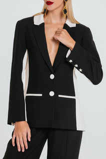 Blazer Carolina - Preto/marfim