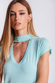 T-shirt Ana - Turquesa