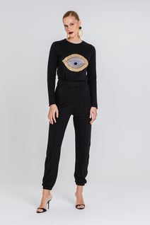 Blusa Moletom Charlene - Preto