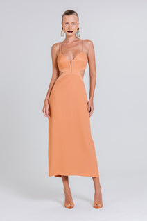 Vestido Meire - Terracota
