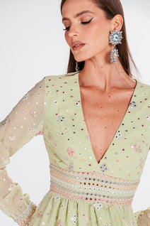 Vestido Emanuela - Pistache