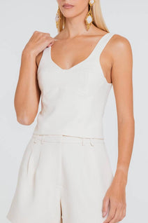 Top Cami - Marfim