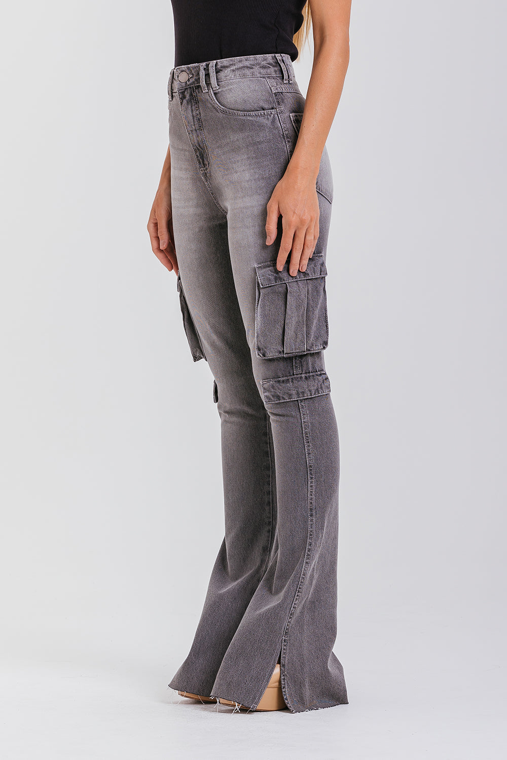 Calça Jeans Flora - Gray