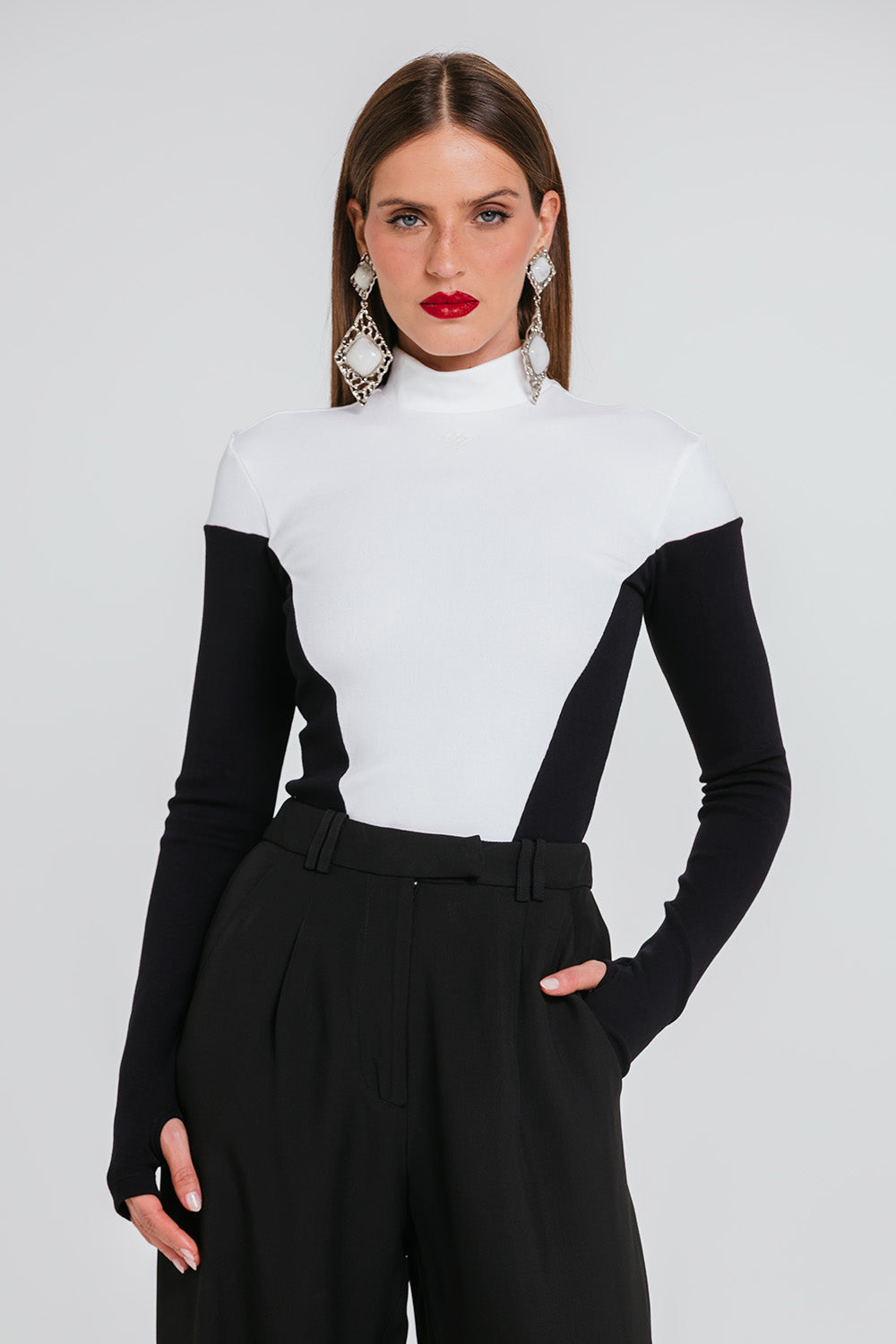 Blusa Iria - Preto/off